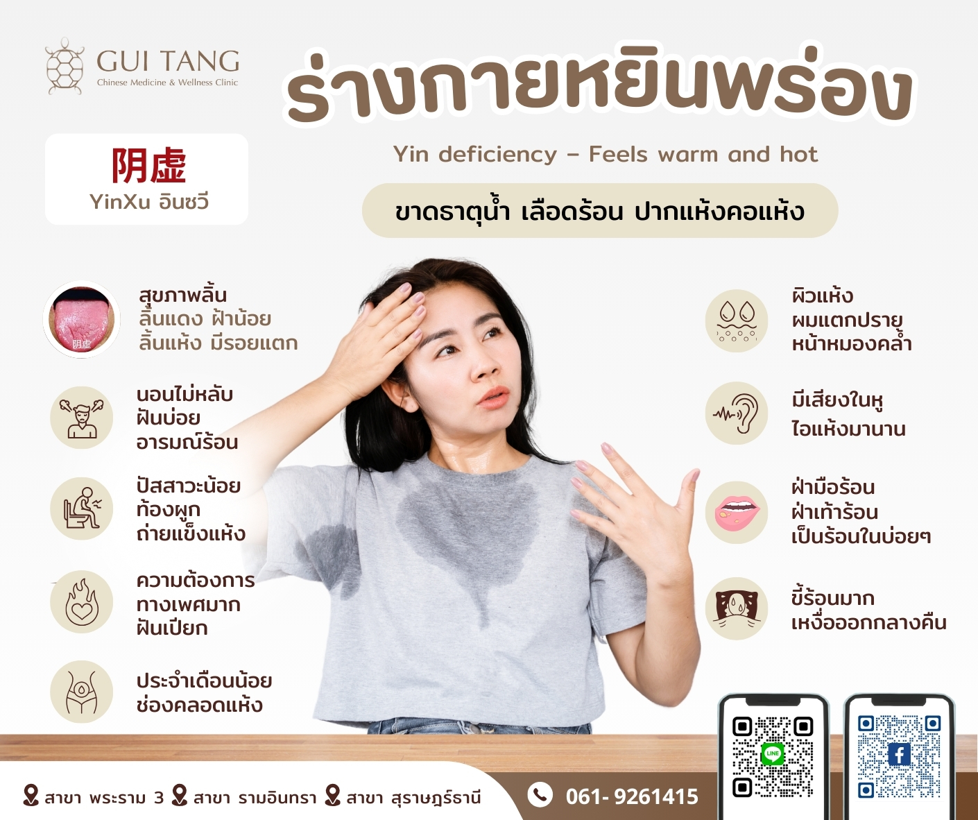 ร่างกายแบบหยินพร่อง 阴虚