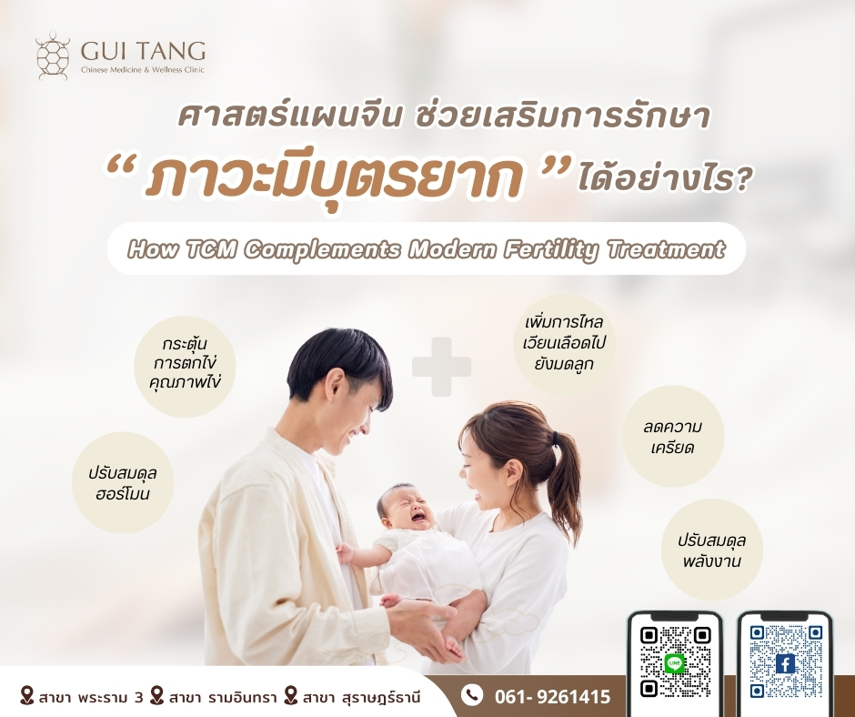 ศาสตร์แผนจีน ช่วยเสริมการรักษา “ภาวะมีบุตรยาก” ได้อย่างไร?