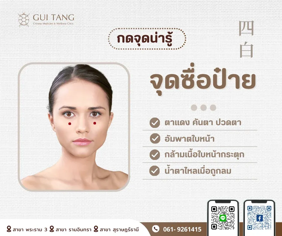 กดจุดน่ารู้ "จุดซื่อป๋าย"