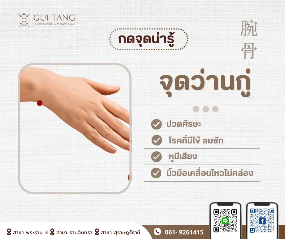 กดจุดน่ารู้ "จุดว่านกู่"