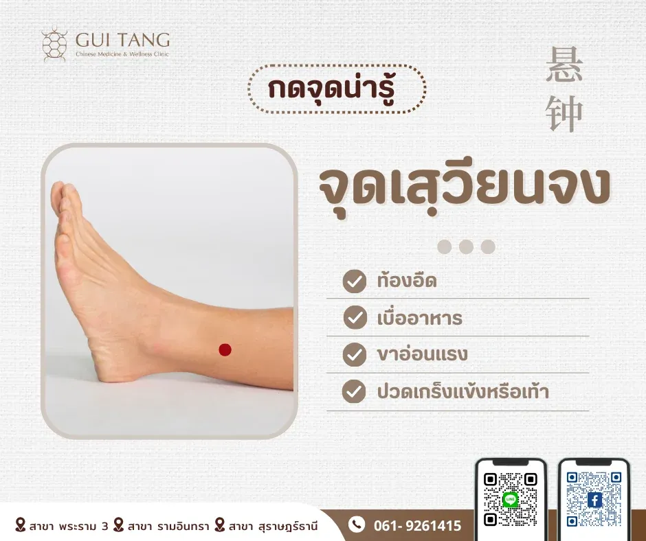กดจุดน่ารู้ "จุดเสฺวียนจง"