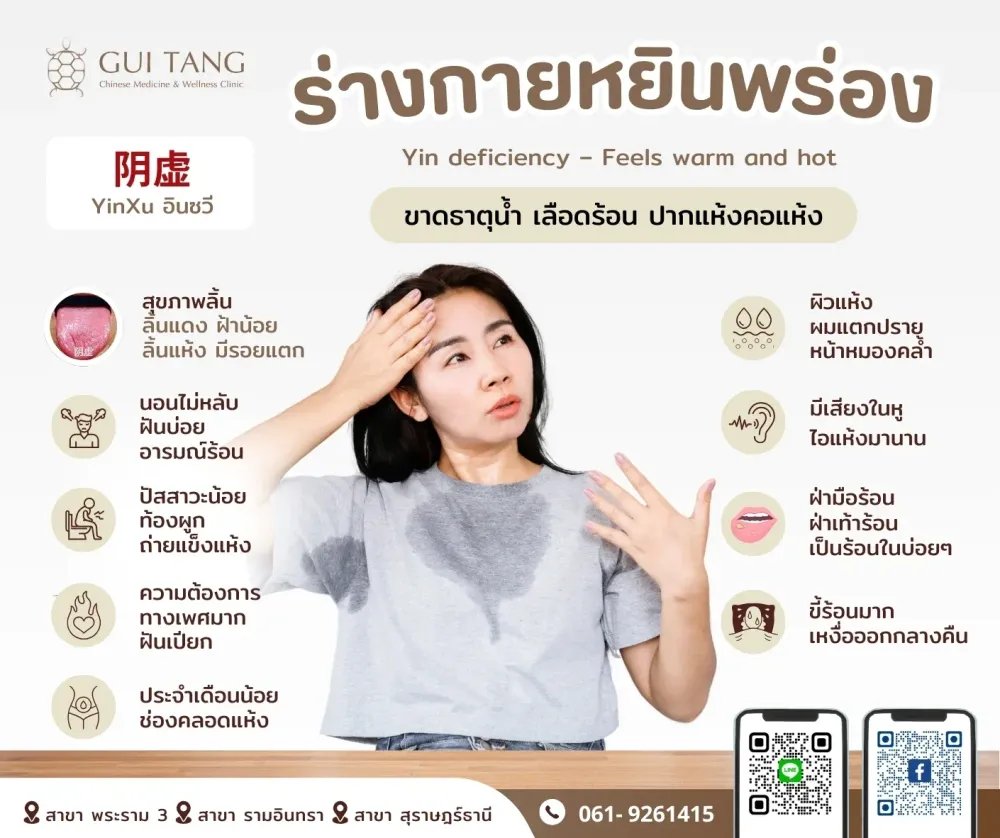 ร่างกายแบบหยินพร่อง 阴虚
