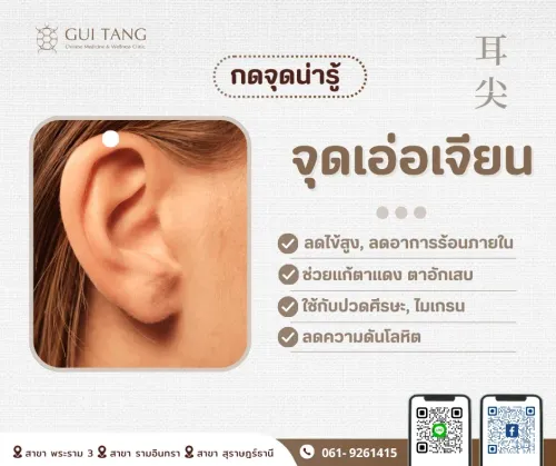 กดจุดน่ารู้ "จุดเอ่อเจียน"