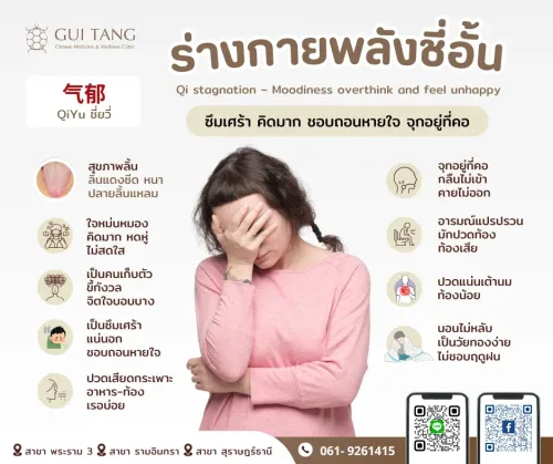 ร่างกายแบบชี่ติดขัด 气郁