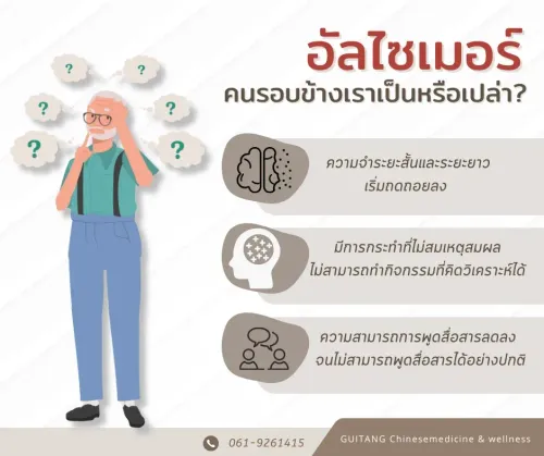 วิธีสังเกตคนรอบข้างว่าเป็นอัลไซเมอร์หรือไม่