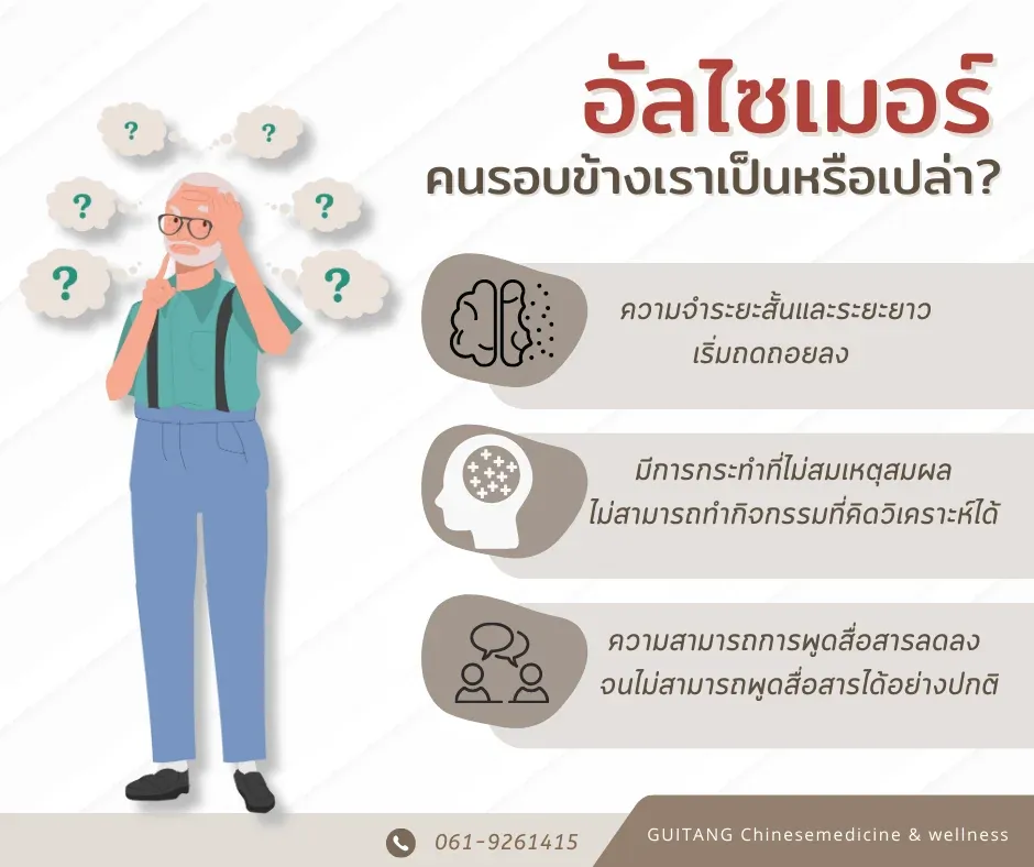 วิธีสังเกตคนรอบข้างว่าเป็นอัลไซเมอร์หรือไม่
